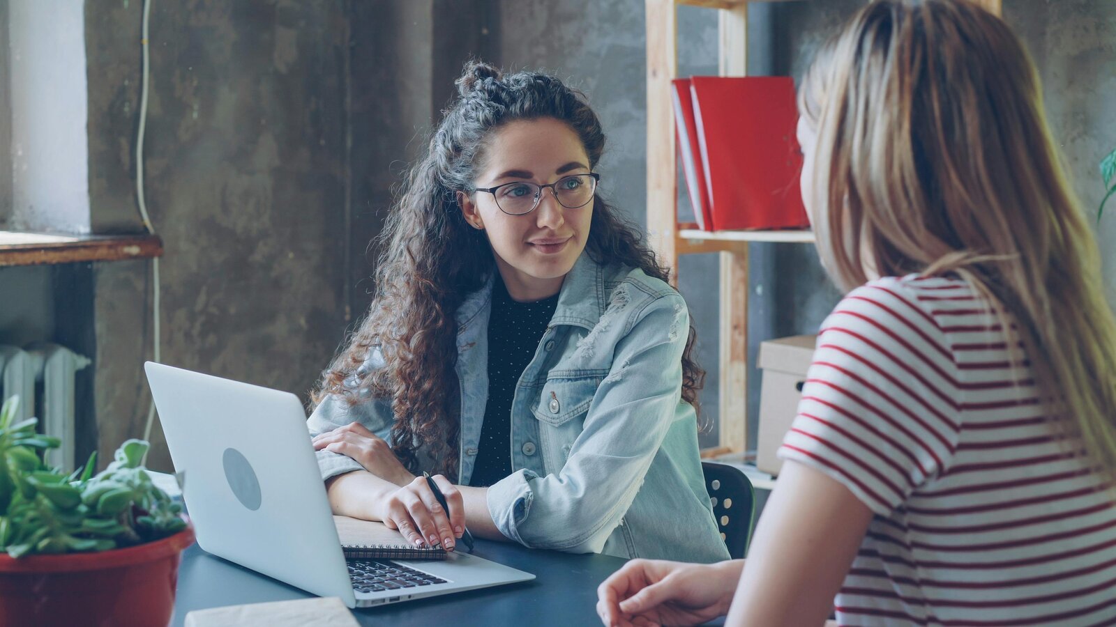 Agency team working in the office